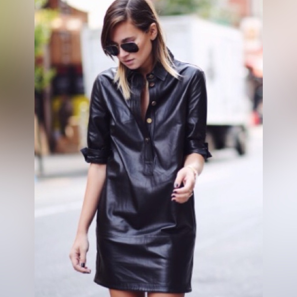 Sandro leather dress